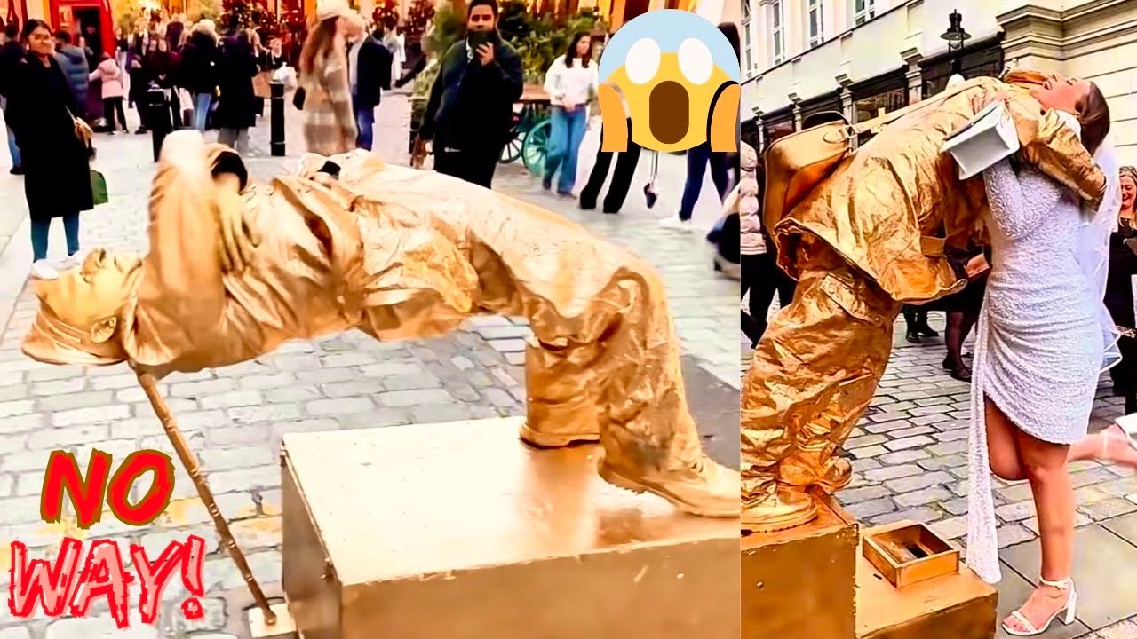 Я провел целый день в роли статуи Голдмена... То, что произошло, потрясло ВСЕХ!
