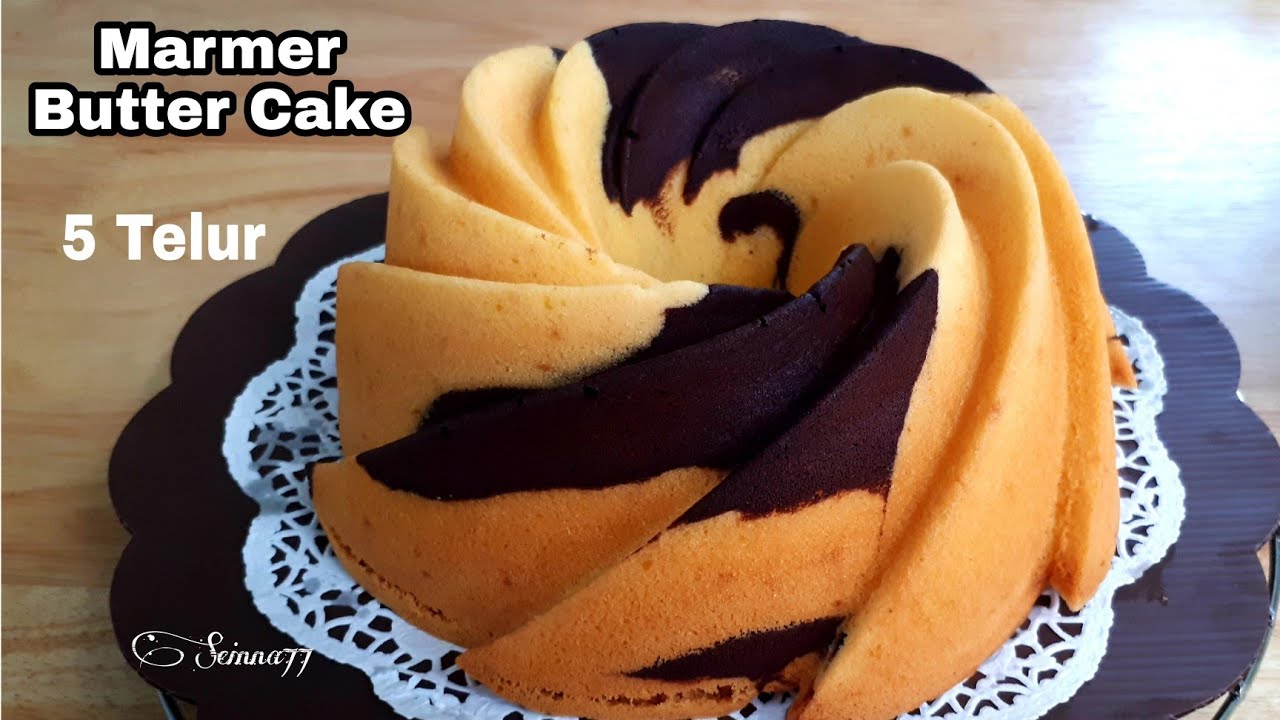 Marmer Butter Cake 5 Telur Tanpa Emulsi | Otang
