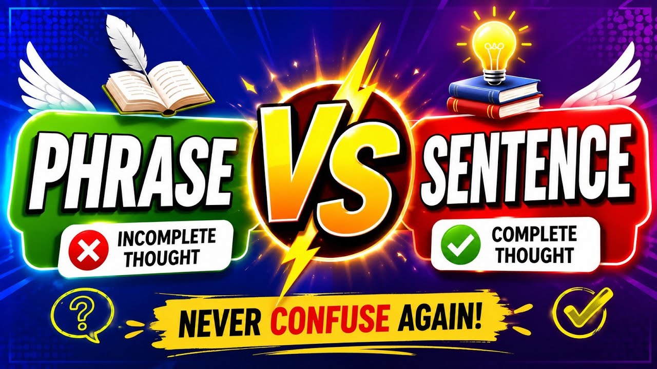 SENTENCE vs PHRASE/ Teacher trick revealed 