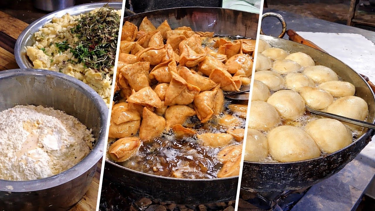 Inside a Halwai’s Kitchen: Samosa to Bread Pakora 🔥 | Indian street Food 