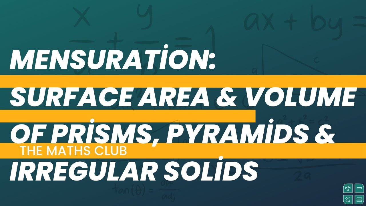 Surface Area & Volume of Prisms, Pyramids & Irregular solids | WAEC | NECO | JAMB