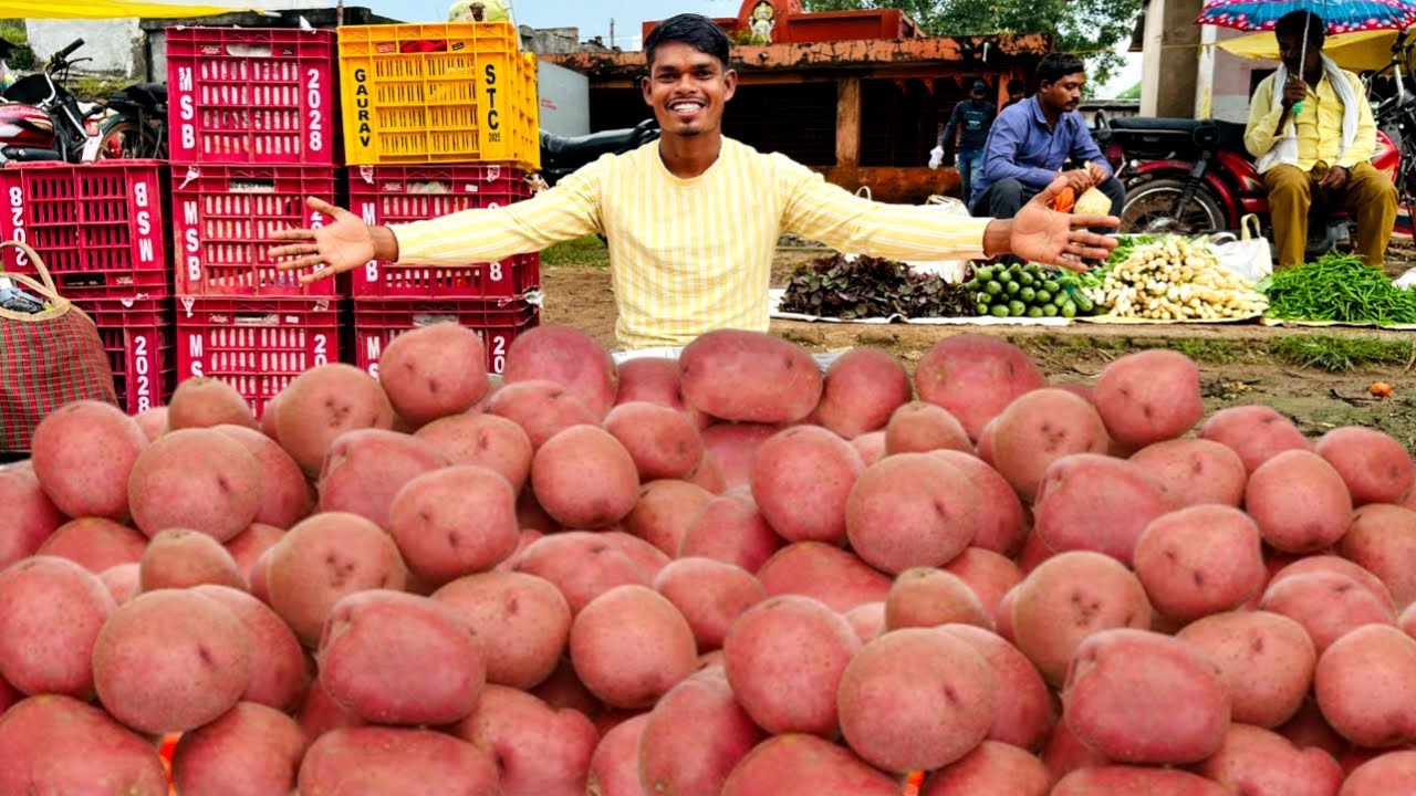 Aaj Firse Kharida Maine RED-POTATO Kya Itna Sara Lal Aalu Sell Ho Payega!!