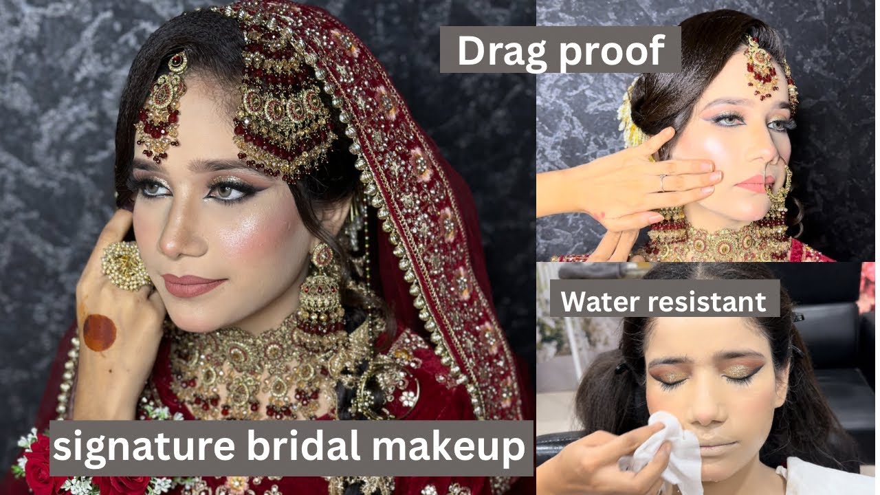 Signature bridal makeup | drag proof makeup 