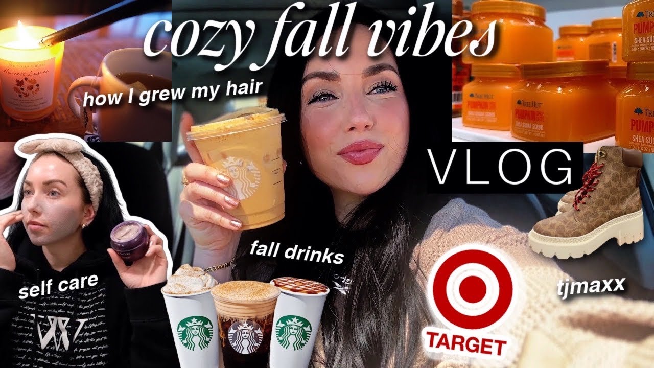 fall is here, baby 🍁 self-care, target & tjmaxx, starbucks fall drinks, how I grew my hair / VLOG