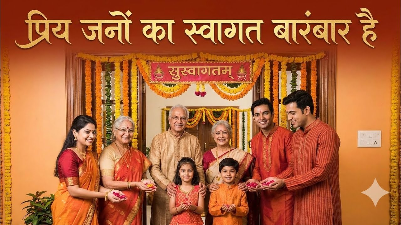 प्रिय जनों का स्वागत है