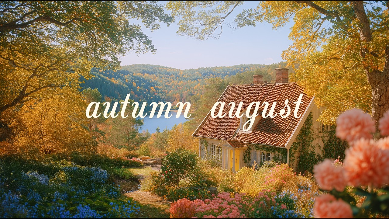 a peaceful august morning touched by autumn 🍂 soft piano for reading, studying & calm focus