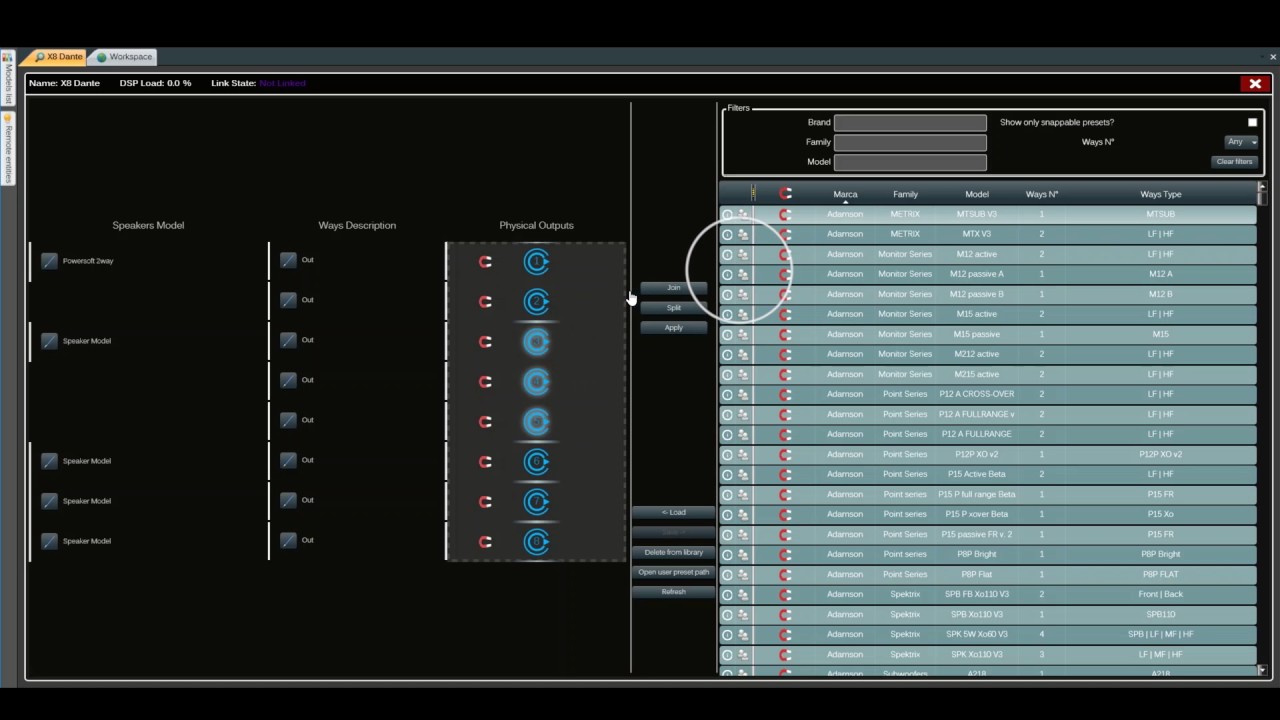 Speaker Preset | Armonía Pro Audio Suite 2.10
