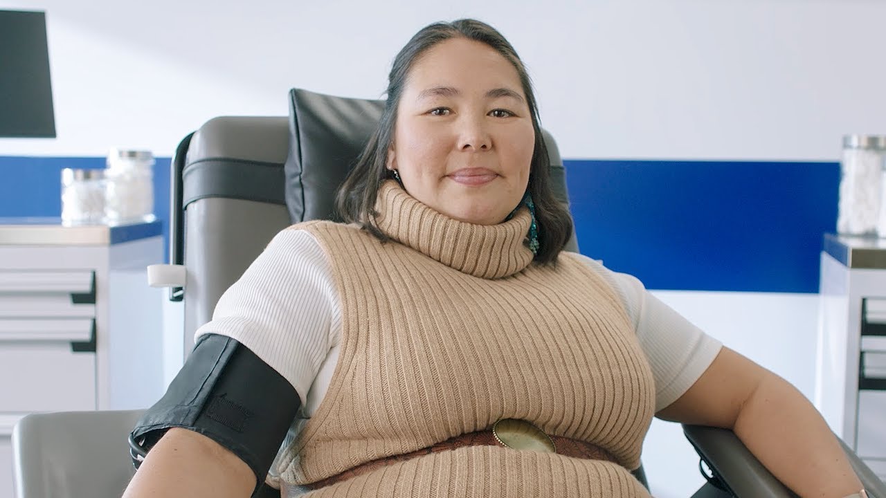 M&eacute;lissa Haney&rsquo;s first blood donation.