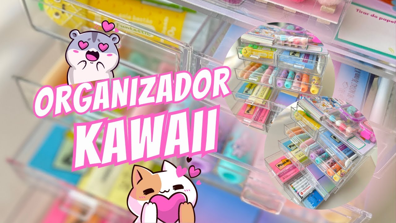 MONTANDO ORGANIZADOR FOFO KAWAII - PAPELARIA JUDÁ
