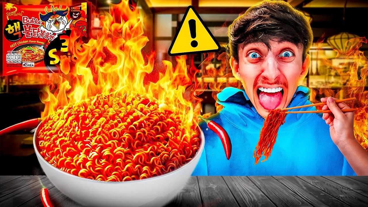 Eating The World's SPICIEST Korean Fire Noodles!