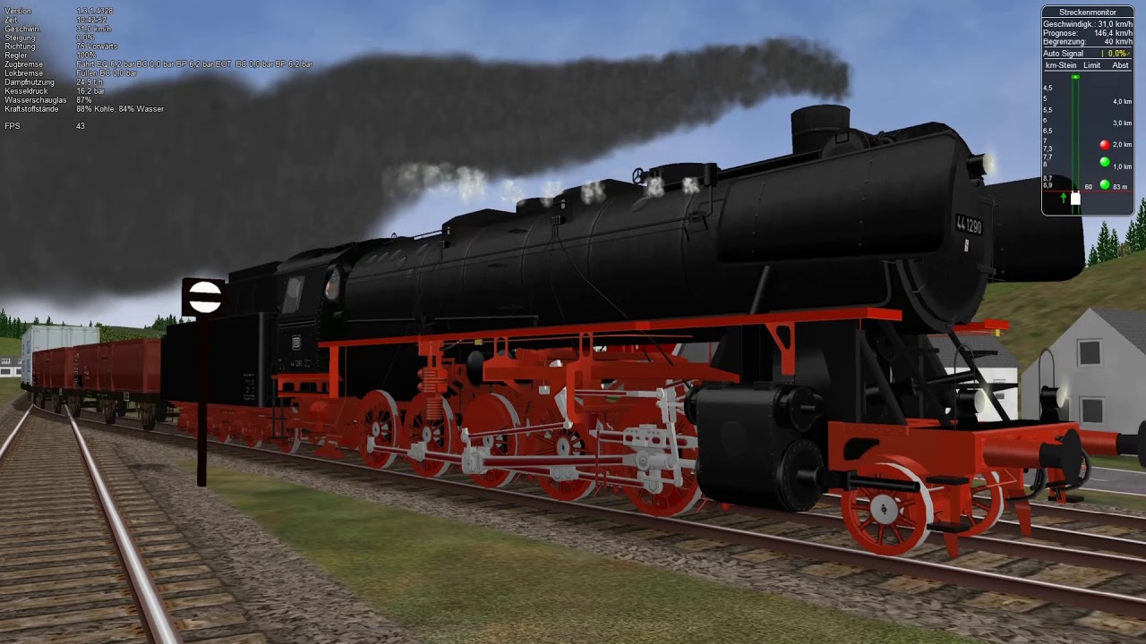 Microsoft Train Simulator Gameplay HD  -  GR  -  Biggetal  -  Güterzug 2/2