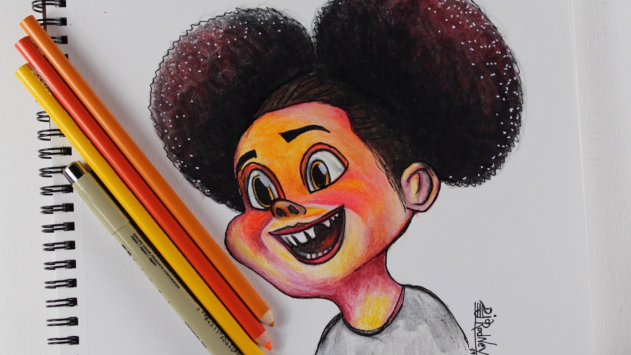 How I Coloring Cartoon - Colored Pencils
