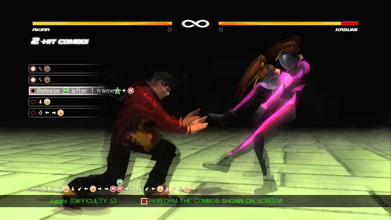 DOA5U - Akira Combo Challenge