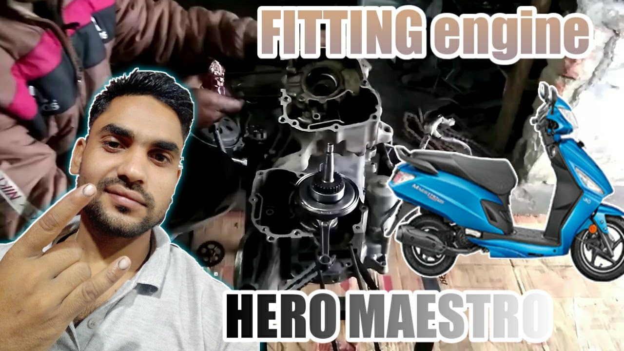 hero Maestro engine repair fitting |  hero maestro edge engine fitting working system 👍