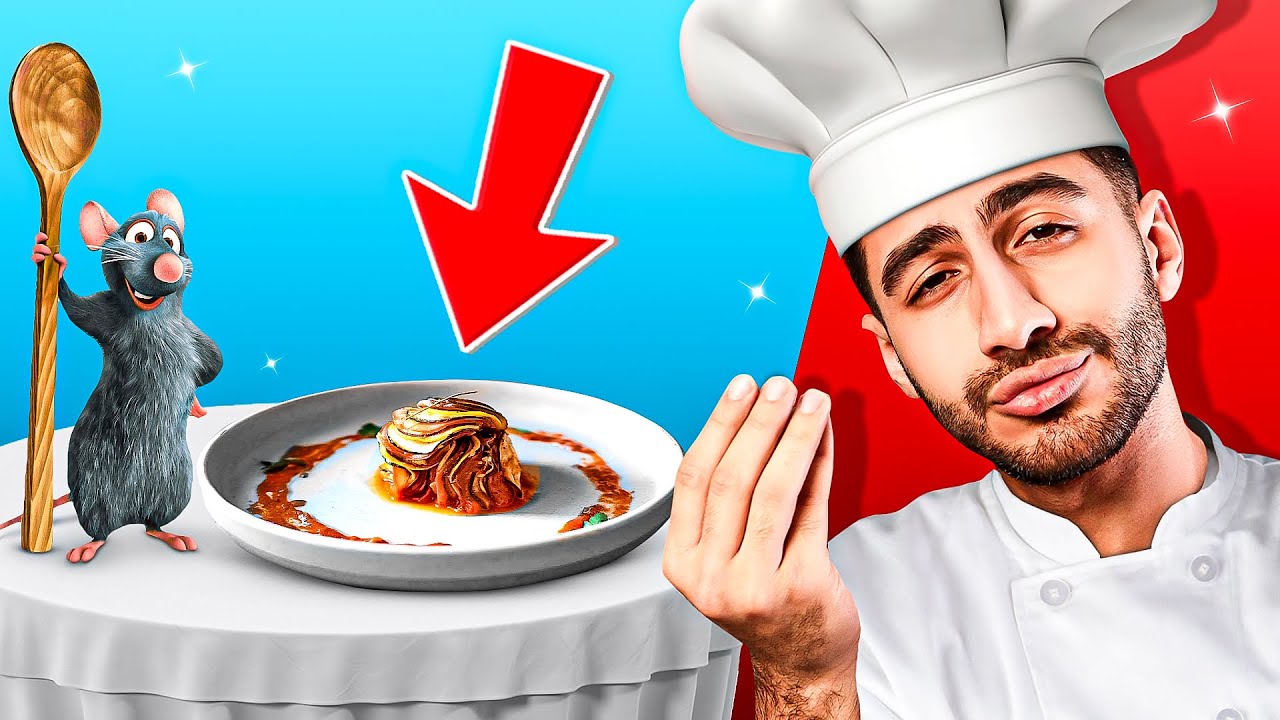 غذای موش سرآشپز درست کردم 😋 “راتاتویی”