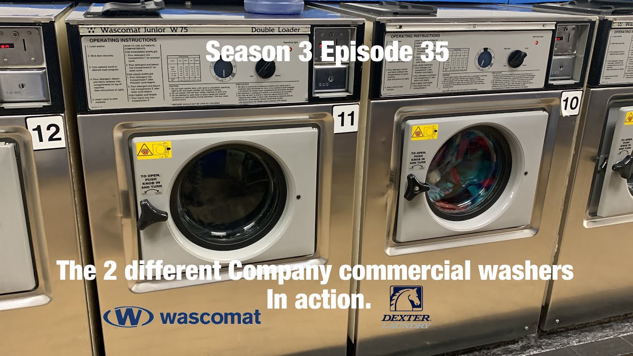 Laundromat day S3 Episode 35 The busy 5th Gen of Wascomat & Dexter Commercial Washers action.