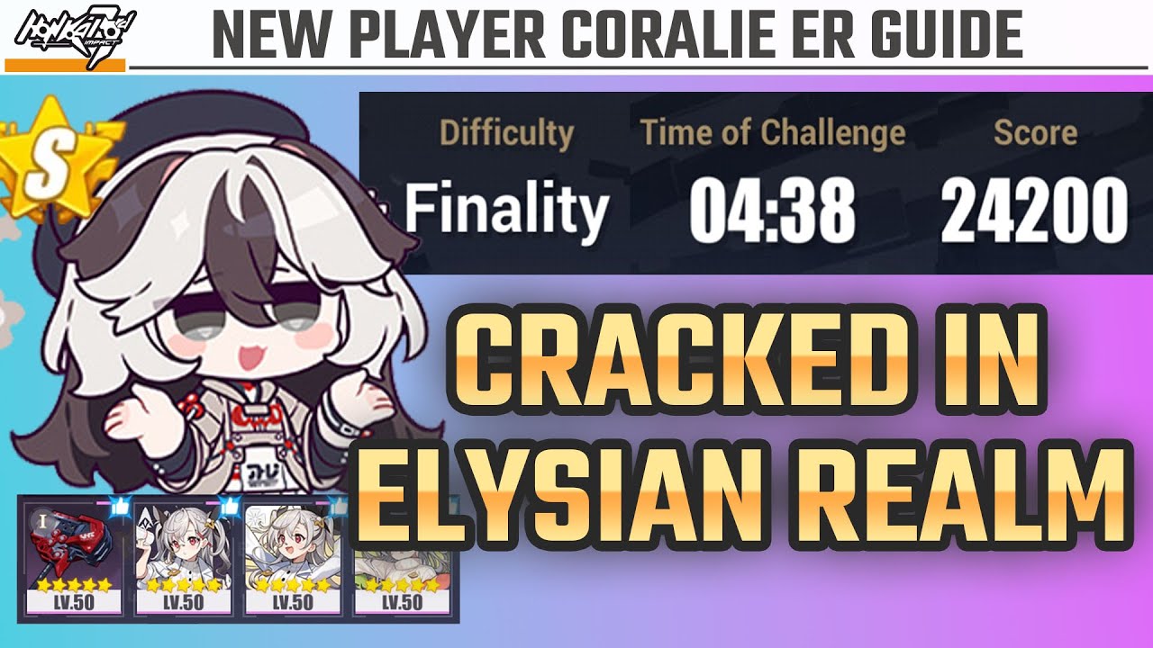 F2P CORALIE IS THIS OP IN ER ?! - Coralie Elysian Realm Guide for New Players - Honkai Impact 3rd