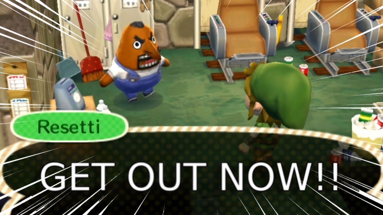 What happens when you keep entering Resetti's Reset Center? (Animal Crossing: New Leaf)