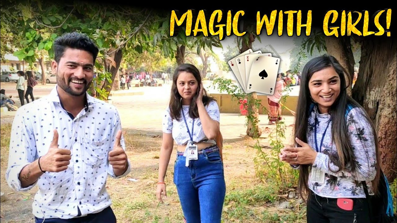 Magic With Girls : Amazing Reaction 😍 | Street Magic | Must Watch | World best magic | Hii Ravi