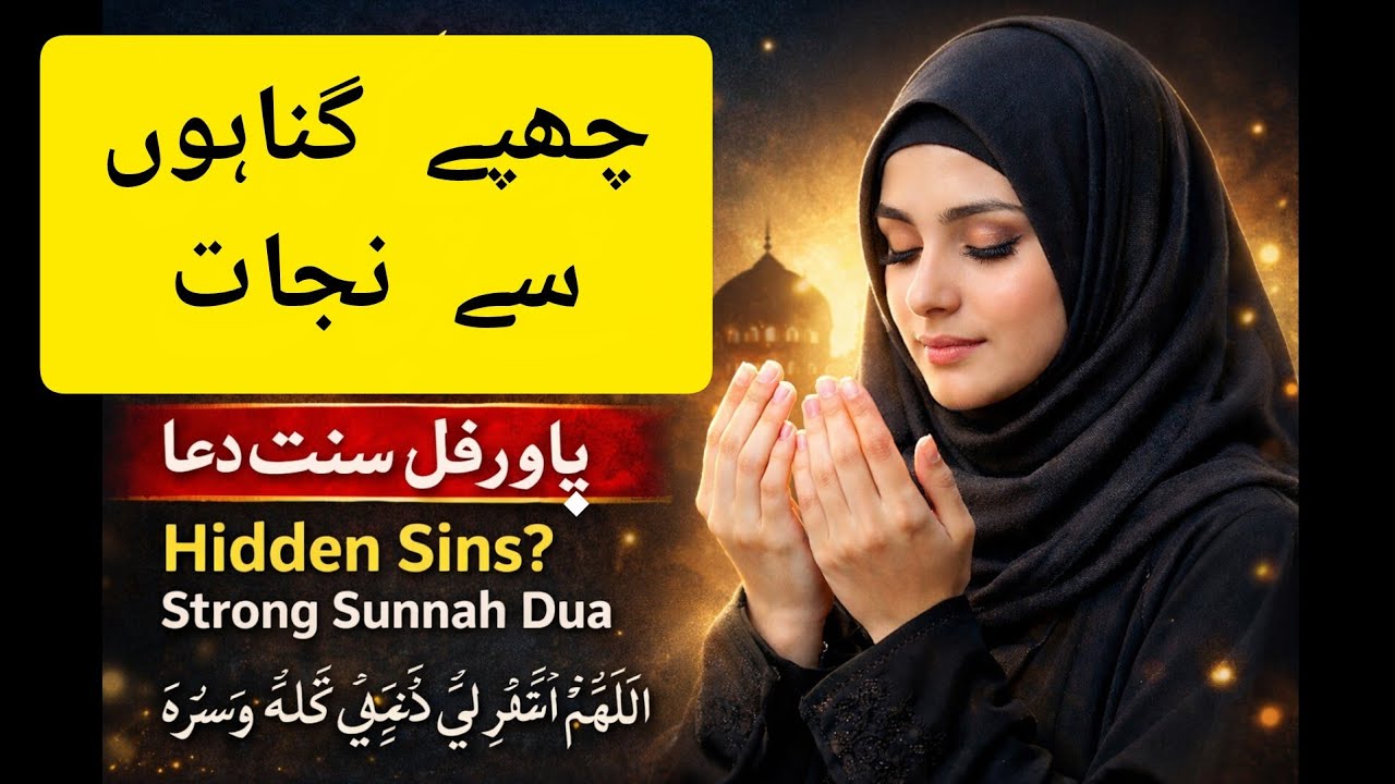 Strong Sunnah Dua to Remove Hidden Sins | Powerful Islamic Reminder in Urdu