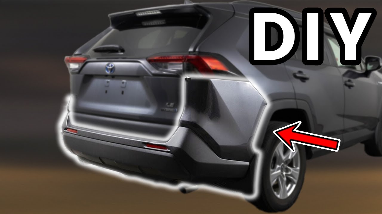 Снятие заднего бампера Toyota RAV4 2019–2025 своими руками | Как снять задний бампер Toyota RAV4