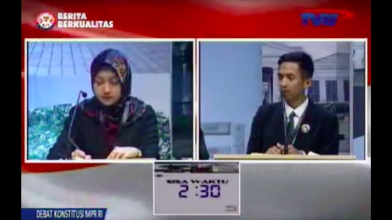 Lomba Debat Konstitusi MPR RI Tingkat Perguruan Tinggi Tahun 2017 - UNPAD vs UIN Walisongo