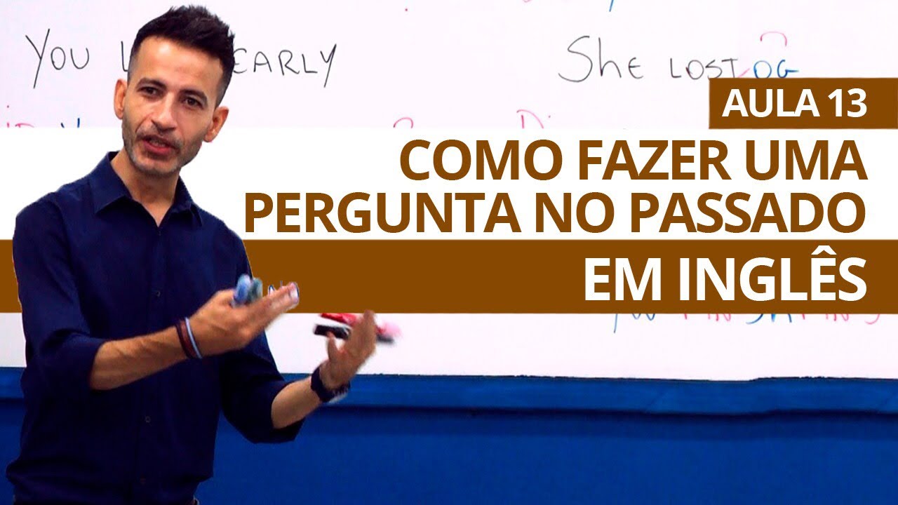 COMO TRANSFORMAR FRASES EM PERGUNTAS  NO PASSADO -  AULA 13 PARA INICIANTES - PROFESSOR KENNY