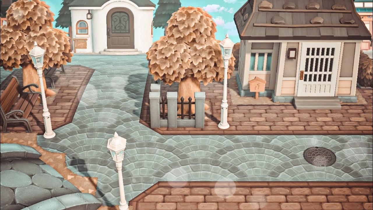 DECORANDO zona residencial CASAS de vecinos de la ISLA (Speed Build) Animal Crossing New Horizons