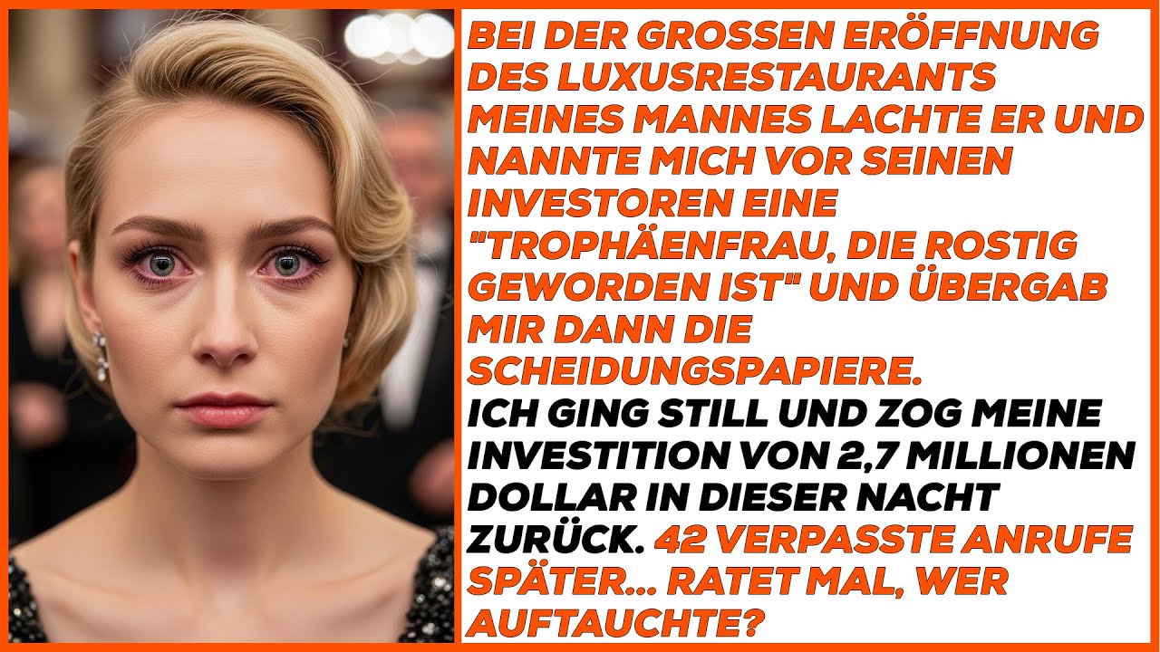 Er nannte mich bei seiner Veranstaltung eine "Trophäenfrau, die rostig geworden ist".