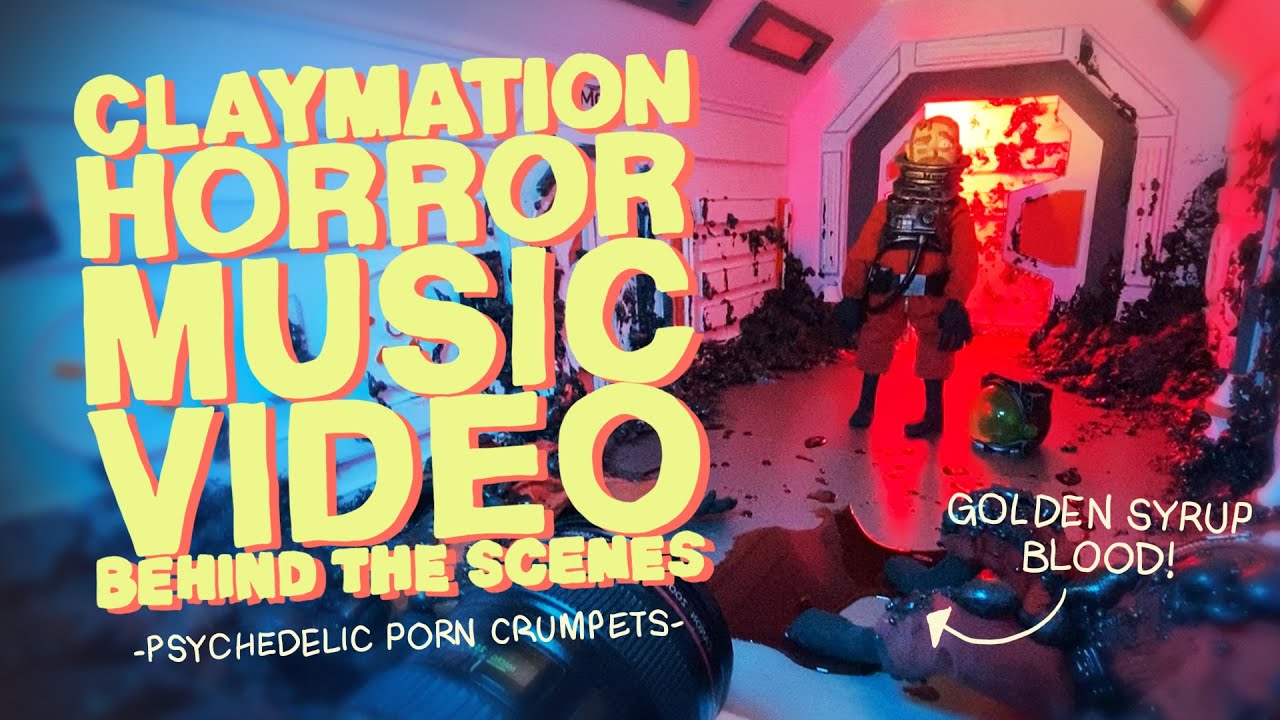 LOVECRAFTIAN SCI-FI / HORROR MUSIC VIDEO BEHIND THE SCENES : PSYCHEDELIC PRN CRUMPETS PILLHOUSE 