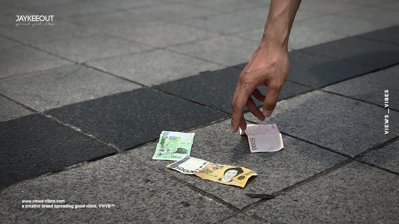 💸 would koreans take lost cash on the street | social experiment