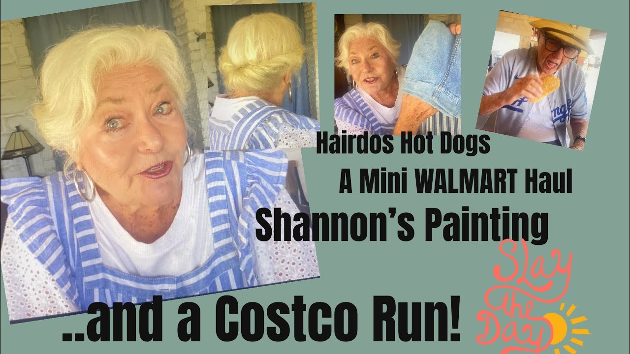 Hairdos / A New Painting / A Walmart Haul and A Costco Run! Slay the Day!