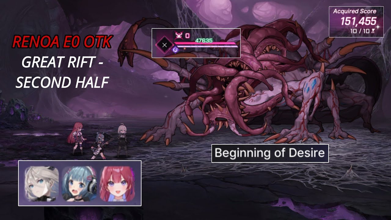 1-TURN KILL RENOA E0 — GREAT RIFT SECOND HALF  | CHAOS ZERO NIGHTMARE