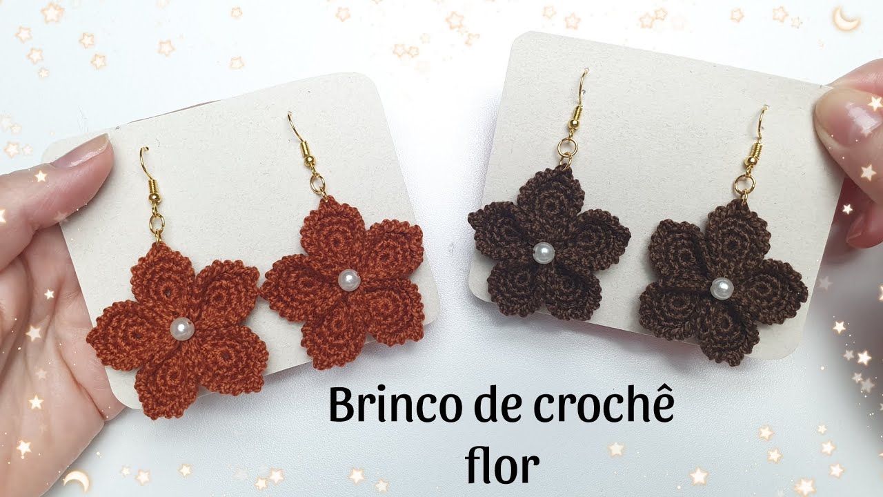 BRINCO DE CROCHÊ FLOR