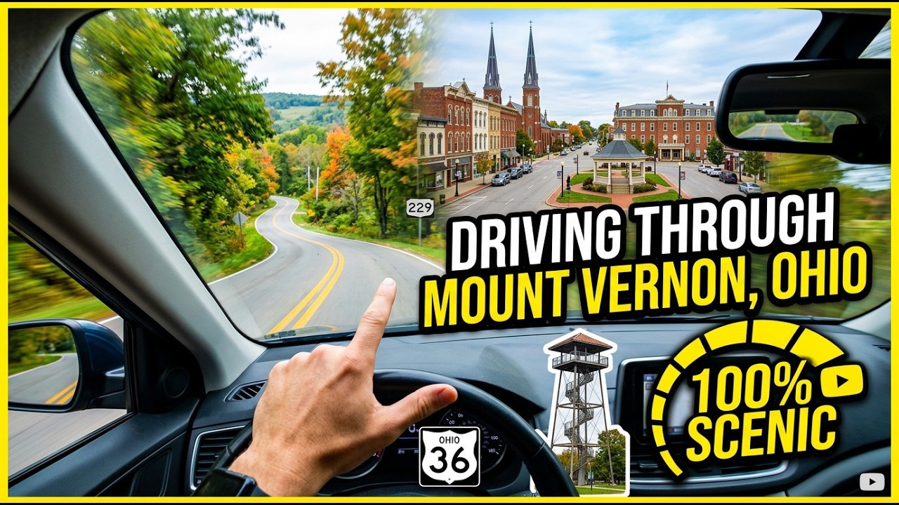 Driving through Mount Vernon, Ohio