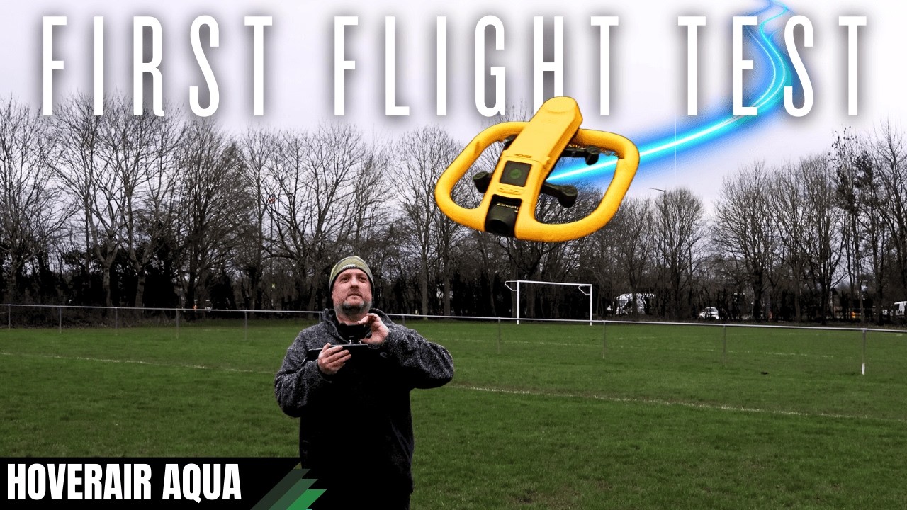 My First Flight with the World's NEWEST Drone - HoverAir Aqua Field Test