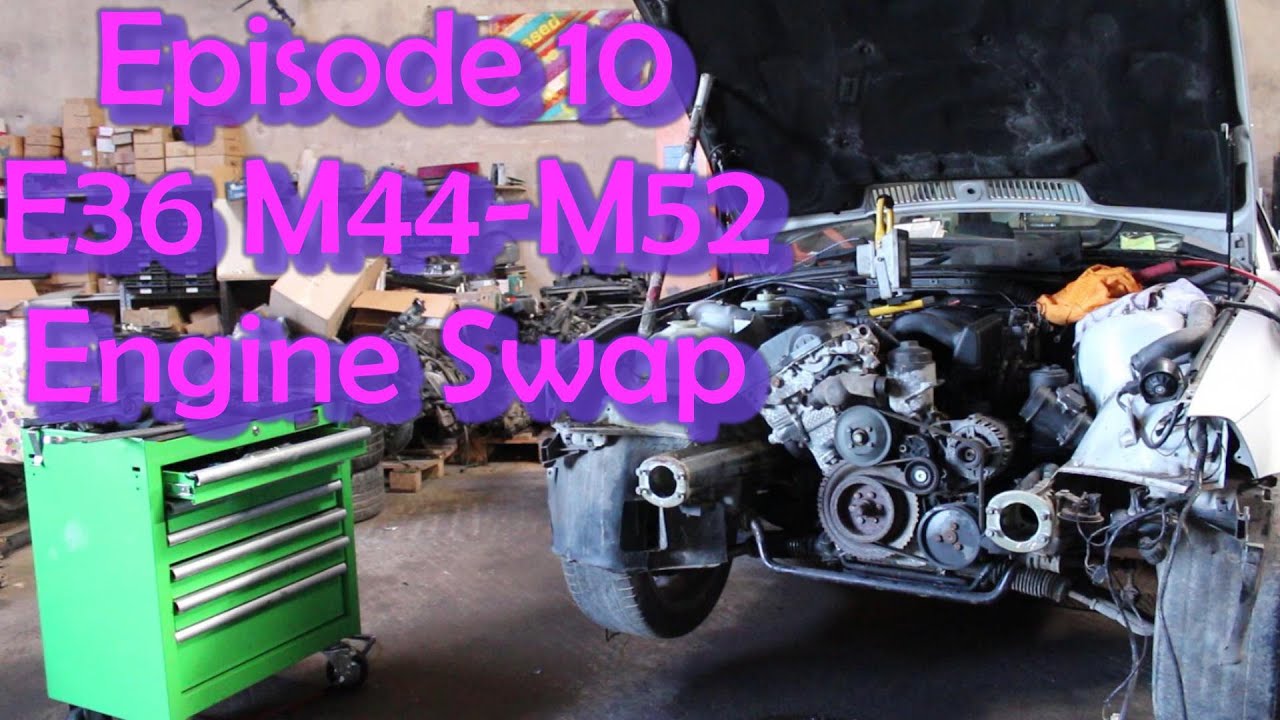 BMW E36 318is M44 to M52 328i Engine Swap Conversion