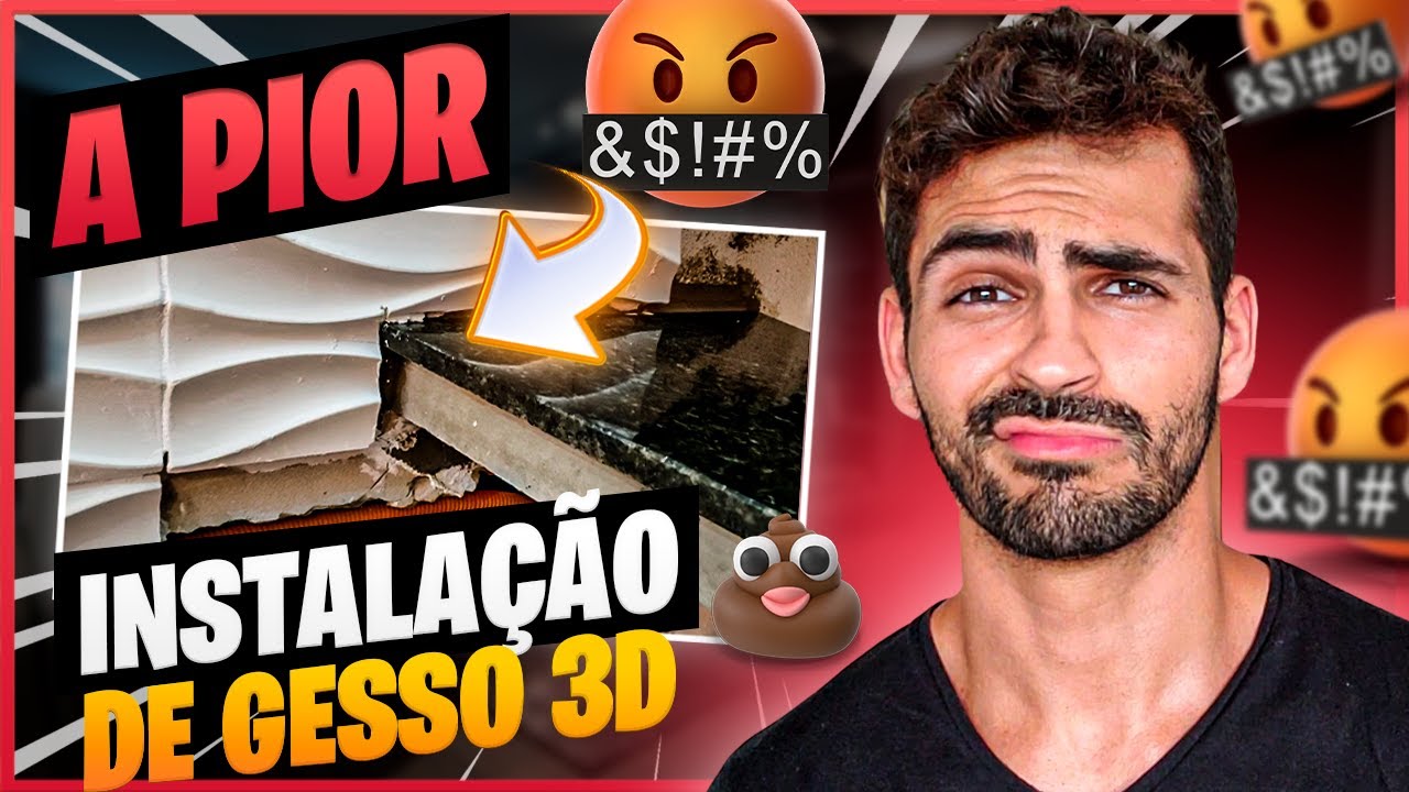 🚨 A PIOR Instalação De Placas De Gesso 3D Que Já Vi [ATENÇÃO]