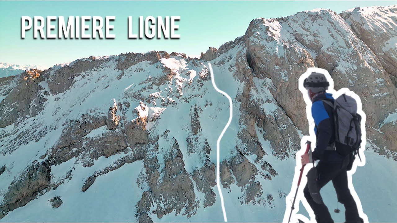 PREMIÈRE LIGNE- ski de pente raide dans le Vercors