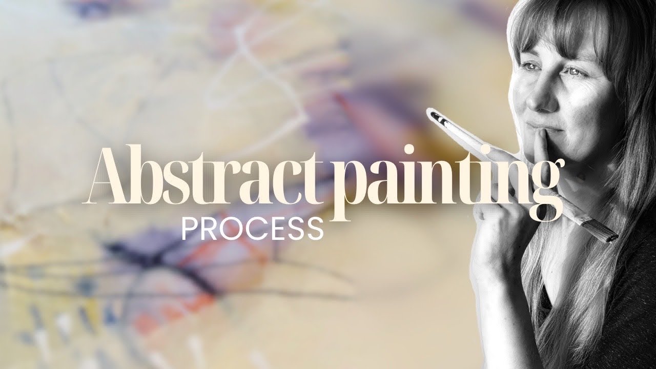 Abstract Painting Process | Slow Art with Chill Jazz Music