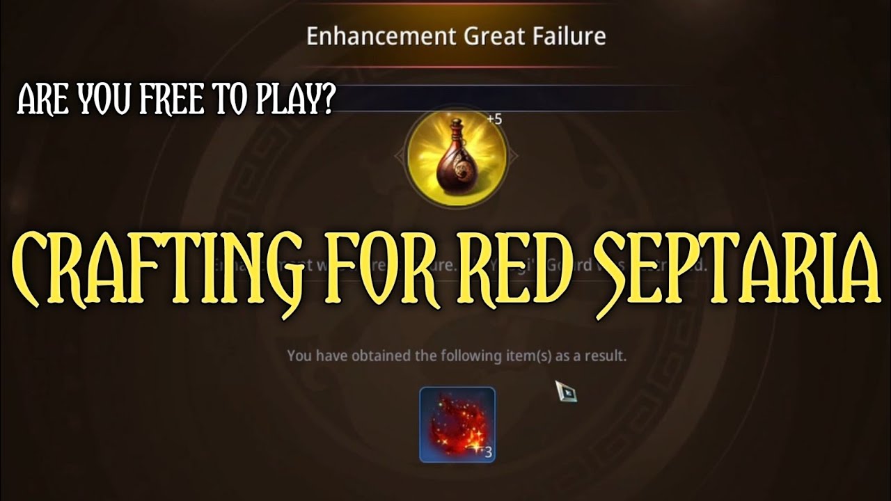 Mir4 - Paano mag craft ng Red Septaria as Free to play?