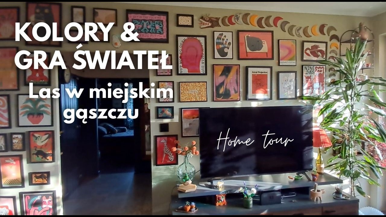 Leśny klimat w mieszkaniu w mieście! Kolory & magiczna gra świateł || HOME TOUR na patencie #8