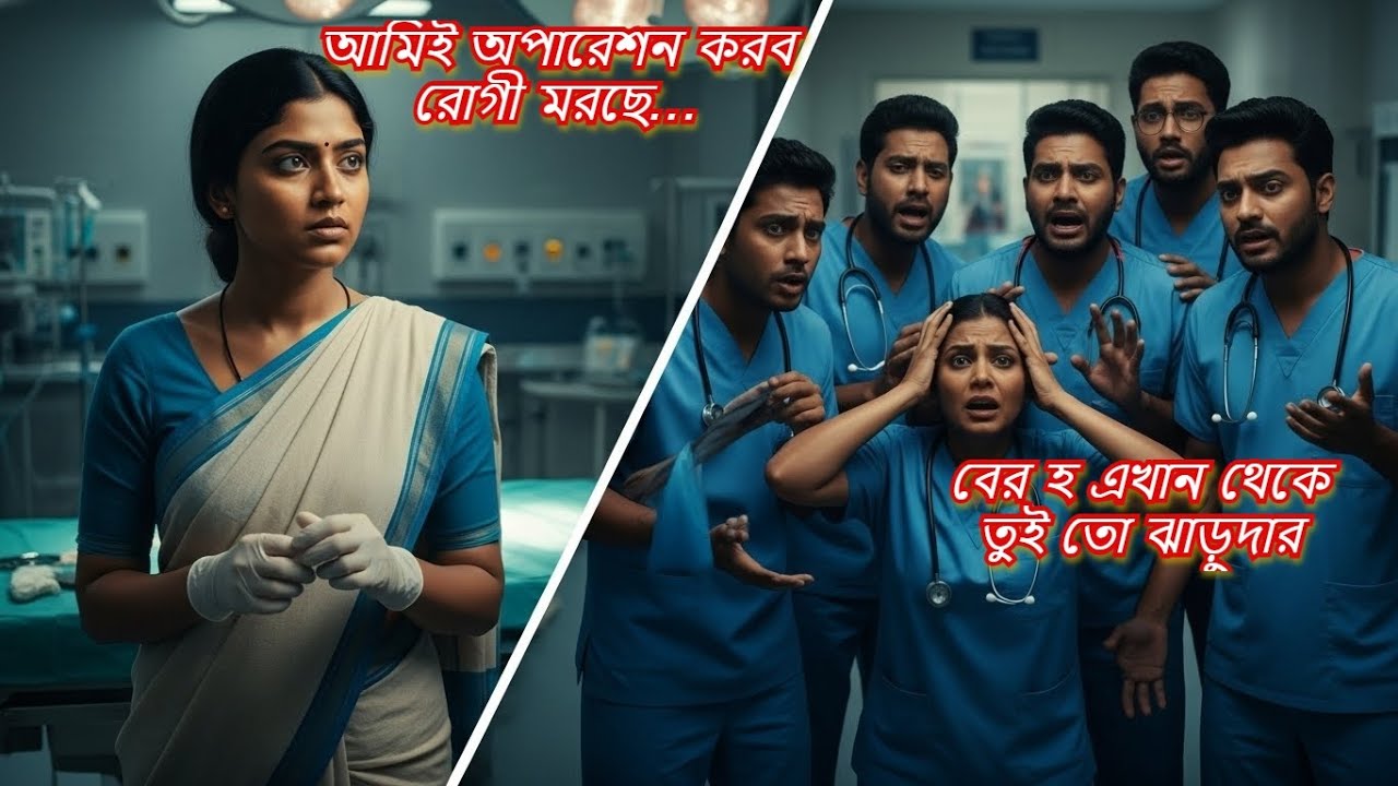 ডাক্তারদের চমকে দিয়ে রুগী বাঁচাল ঝাড়ুদার মেয়ে না দেখলে মিস করবেন#banglagolpo  #emotionalstory