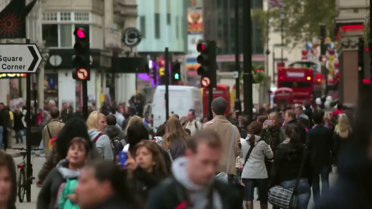 Busy London streets - united kingdom, London  | free footage