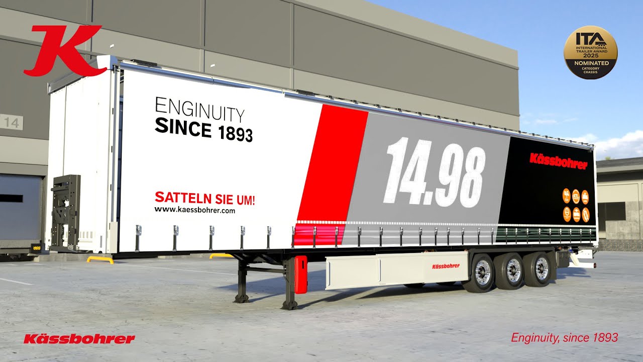 Kässbohrer proudly nominated for the International Trailer Awards 2025: 12-15 Flexi Curtainsider.