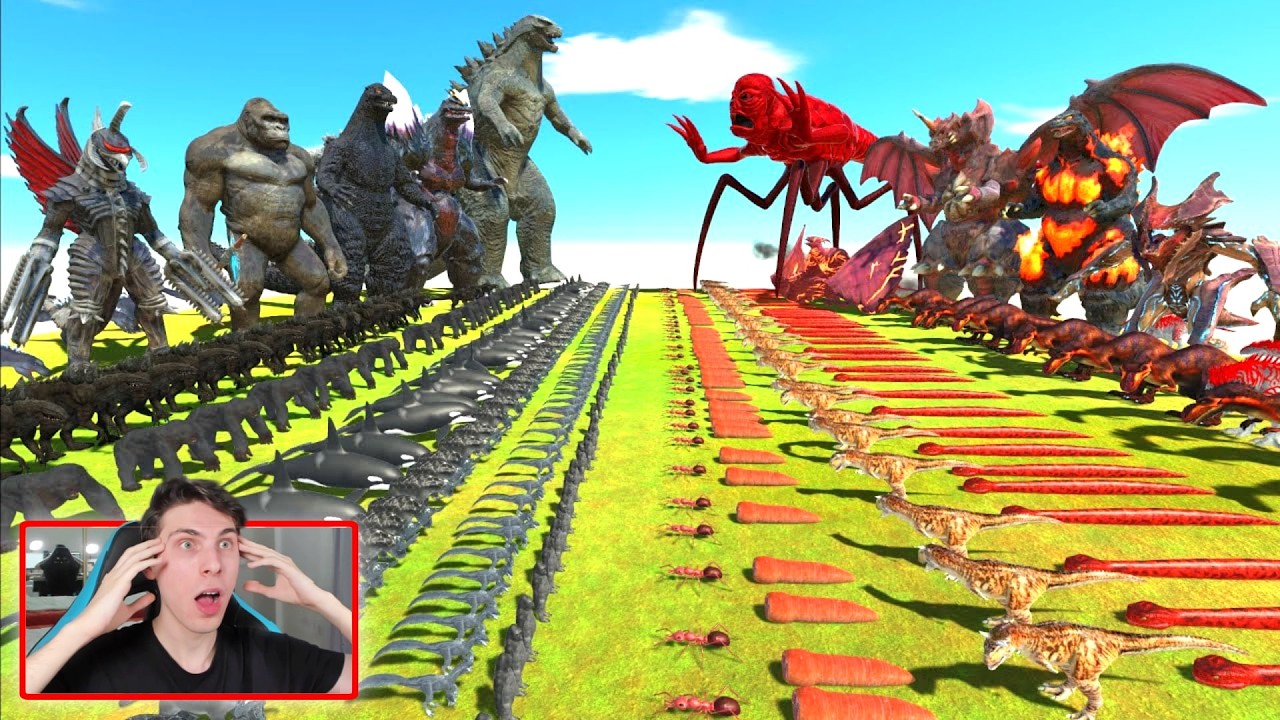 GUERRA OSCURA - EQUIPO NEGRO GODZILLA VS EQUIPO ROJO TITANUS RED