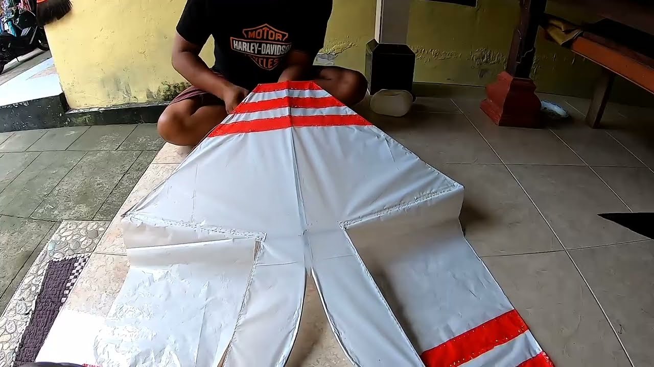Membuat Layangan COTEK ukuran 1 meter