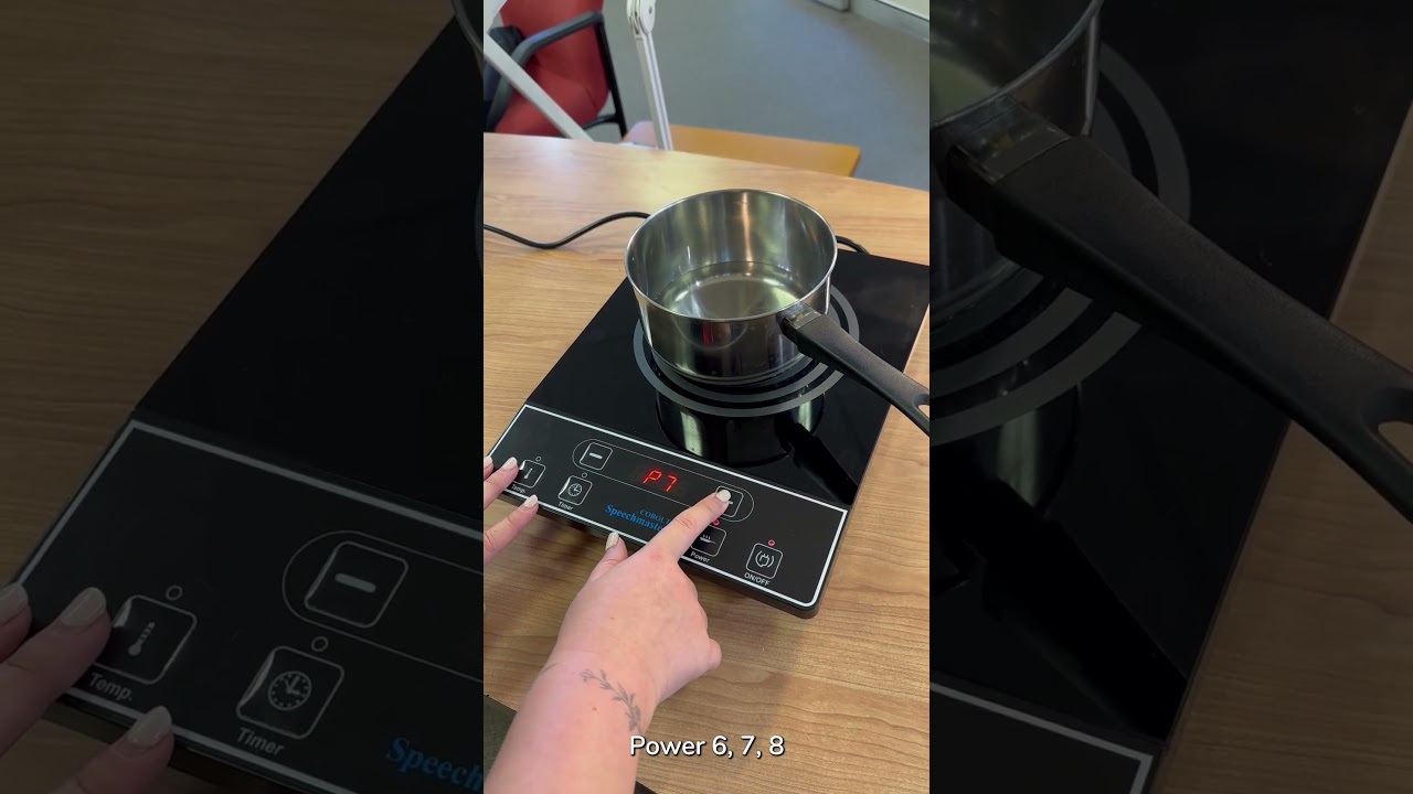 Talking Single Induction Hob Cook Top for cooking with low vision
