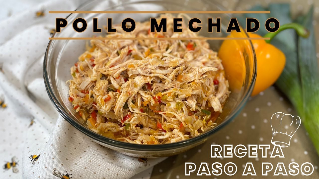 Como hacer POLLO🍗MECHADO Jugoso y Delicioso| Receta de POLLO Desmechado o Desmenuzado para rellenos