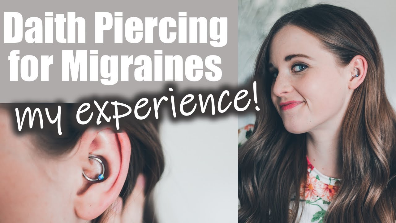 My Migraine Daith Piercing Experience | My FIRST Piercing! + 1 Week Migraine Update